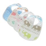 Jolieer ベビー スタイ ビブ よだれかけ 柔らかい 綿100％ 4枚セット