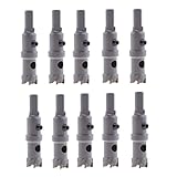 Perfk 10本パック　ホールソーセット　ドリルビット　穴あけ道具　電動ドリル　超硬　高速度　ステンレス製　鋼管　ガラス　木工用