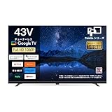FPD チューナーレス 43インチ スマートLED液晶テレビ Google TV搭載 HDR10 Dolby Vision HDMI2.1対応