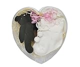 DinDon ディア―エンジェルベア&ィソックスセットボンボン 0-3M ホワイト #61244