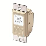 Honeywell RPLS741B1007/U EconoSWITCH 7-Day Programmable Timer for Lights, Light Almond [並行輸入品]
