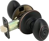 凡例930123 EggスタイルフロントドアノブエントリLockset、us613オイルはブロンズ仕上げ