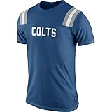 Indianapolis Colts大人用サイズLarge Washed Short Sleeve Shirt – ロイヤルブルー