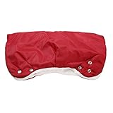 ベビーカー手袋 ベビーカー用ハンドマフ 手袋 装着簡単 お出かけ用 お出かけ防寒 防水 保温 Broadroot (レッド)