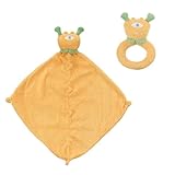 Angel Dear Blankie and Ring Rattle Set (Yellow Cyclops) by Angel Dear