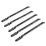 Generic 5Pcs Alloy Jig Saw Blades Woodworking Cutting Sawtooth Saw Blades