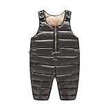 Tortor 1bacha(JP)　男女兼用　ベビー服　ダウンベスト　キッズ　女の子　新生児　ダウンサロペット　子供　男の子　秋冬　オーバーオール　ダウン　赤ちゃん　保温　出産祝い　無地　黒　赤　80