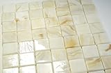モザイクタイル 300g ばら 15㎜角 (大理石調白色) クラフト ハンドメイド 用 素材