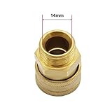 Flameer 圧力　コネクタ　クイック　コネクタ　M22メス〜1/4オス　カップリング洗浄機用　真ちゅう　高品質