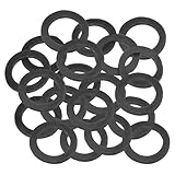 PATIKIL M20 ゴム製平ワッシャー 20個パック 内径 20mm 外径 30mm 厚さ 3 mm シーリング スペーサー ガスケット リング 蛇口パイプ 給水ホース ファスナー ボルト用 黒