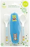 Disney Winnie The Pooh 2 Piece Travel Cutlery Set, Blue by Disney