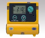 新コスモス電機1-8793-23装着型ガス濃度計0~25vol%(25~50vol%)、0~300ppm(300~2000ppm)校正証明付