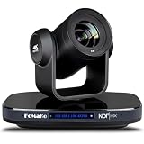 【4KP60対応】FoMaKo PTZカメラ 4K@60fps 20倍光学ズーム USB/3.0NDI/3G-SDI/HDMI2.0出力 IPカメラ AI自動追尾 UHD1/1.8"センサー POEサポート 4KP60 大人数の会議 教育 病院 教会 ライブ配信 イベント対応 天井＆壁掛けスタンド付き 4K HDR対応|K820N