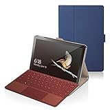 エレコム Surface Go ケース フラップカバー 薄型 フリーアングル ネイビー TB-MSG18WVFUNV
