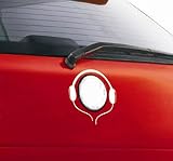 Deqna（TM）カースタイリング新しいクリエイティブのヘッドセット聞く人の音楽車のステッカーデカールカーボディアクセサリーFREESHIPPING＆