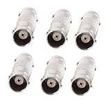 uxcell BNCコネクター　変換 同軸 コネクター 　CCTV ケーブルコネクション　6個入り