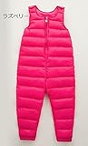 (WE●LOVE)ダウンベスト キッズ ベビー服 オーバーオール 秋冬 防寒 保温 かわいい 柔らか 快適 男女兼用 (90CM, ラズベリー)