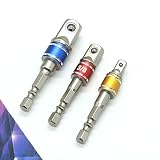 1 / 4 " 3 / 8 " 1 / 2 "六角正方形ナットドライバ電源ドリルインパクトソケット拡張ビットアダプタセットby ID ,パックof 3