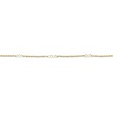 Womens Dainty Gold Chain Bracelet,Simple Layered Chain Bracelets,Beaded Turquoise Bracelet,Charm Crystal Bar,Heart,Karma,Tria