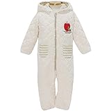 2016年 秋冬 はらぺこあおむし りんご刺しゅう キルトボア ジップアップ カバーオール THE WORLD OF ERIC CARLE アイボリー◇80cm