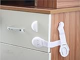 aurnew 6パックベビー安全ロック|子Proof冷蔵庫、キャビネット、引き出し、アプライアンス、トイレシート、オーブン|ツール必要ありません| 3 M粘着with調整可能ストラップとラッチシステム