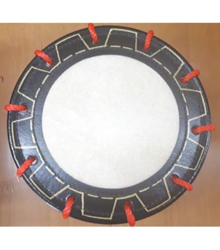 新品未使用 14.400円Nエイサー用締め太鼓30cm 撥付き 牛皮製 楽しく行こう