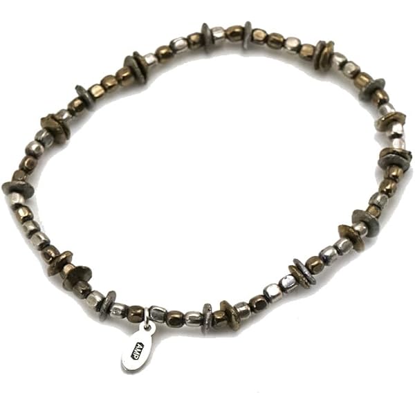 amp japan ドッグシルバーチェーンブレスレットウィズゴールドピック amp japan ドッグシルバーチェーンブレスレットウィズゴールド