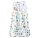 HALO SleepSack 100% Cotton Wearable Blanket, Blue Alphabet Pals, Medium by Halo