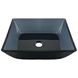 MR Direct 630 Black Square Vessel Bathroom Sink by MR Direct