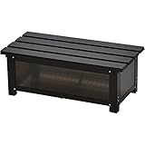 山善 ガーデンマスター ステップストッカー(幅74 高さ24) ダークブラウン KSS-74L(DBR)