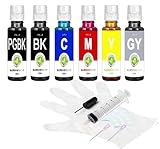 【korin本舗】詰め替えインク キヤノン(Canon)全機種対応 互換インクボトル BC-365/366 BC-310/311 BC-340/341 BC-345/346 BC-36/361 BCI-380/381 BCI-370/371 など 6色セット 30ML （説明書なし、経験のあるお客様に向け）