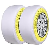 タイヤチェーン 布製 スノーソックス チェーン規制適合 非金属 布チェーン 正規品 2個セット 簡単装着 ジャッキ不要 軽量 布製タイヤすべり止め 冬雪 雪道 凍結 緊急用 145/80R12 145R12 165/70R12 155/65R13 165/65R13 155/55R14 165/50R14 165/55R14 165/50R15 (380)