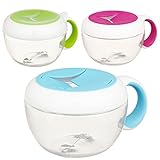 (オクソー)OXO Tot カバー付フリッピースナックカップ アクア FDOX6114000