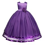 Cutelove 子供ドレス ワンピース 礼服　プリンセス　ドレス 蝶結び付き 女の子 夏 袖なし 上品 素敵