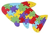 Yuelian(TM) 子供知育玩具 幼児 木製のおもちゃ 玩具 アルファベットや数字 魚  動物 遊具 木製パズル 組み合わせ