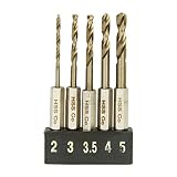 E-Value 六角軸 ステンレス用ドリルセット ショート 5本組 ESSD-5HEX