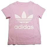 アディダス オリジナルス トレフォイル Tシャツ キッズ adidas LITTLE TRF TEE EKP40 (120, エアロピンク×ホワイトCD8440)