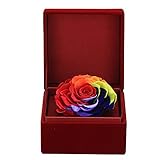 carvian Preserved Fresh Flowerローズギフトボックスレインボーローズレッドローズブルーローズ