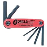 Bondhus 12592 GorillaGrip Set of 7 Hex Fold-up Keys sizes 1.5-6mm [並行輸入品]