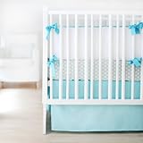 New Arrivals Sweet and Simple Crib Bedding Set, Aqua, 3 Piece by New Arrivals [並行輸入品]