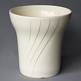 信楽焼 陶器製植木鉢 サンポット 白 10号 ／アウトレット数量限定品