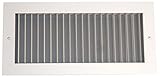 Speedi-Grille SGA-610 ASD 6-Inch by 10-Inch Soft White Aluminum Ceiling or Wall Register with Adjust