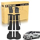 KARLUX トヨタALPHARD アルファード/ヴェルファイア 30系 7人乗り車専用の1-3列目フロアマット＆ラゲッジマット。3Dカーマットは防水・防滑・防汚でTPE素材製。ALPHARD アルファード/ヴェルファイア 30系 7人乗り車に最適化されたカスタム設計。 (1-3列目フロアマット+ラゲッジマット)