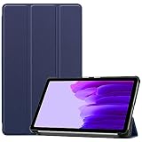Kepuch Custer ケース 対応 Samsung Galaxy Tab A7 Lite 8.7" T220 T225, PUレザー 軽量 カバー 対応 Samsung Galaxy Tab A7 Lite 8.7" T220 T225 - ブルー
