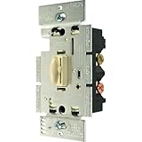 Lutron q-603p-iv 600 W 3ウェイQoto減光とスイッチ、アイボリー