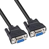 DTECH RS232C シリアルケーブル 5m クロスケーブル メス-メス