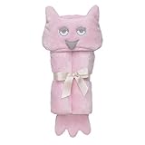 Elegant Baby Microfiber, Machine Washable, Ultra Plush, Soft Baby Gift, Baby Blanket Wrap Pink Owl b