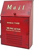 ポスト 郵便受け おしゃれ (レッド（02）)