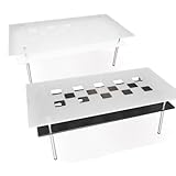 Mile(マイル) / ガラスセンターテーブル / ローテーブル / おしゃれ天板 (ホワイト)