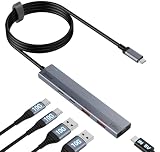 Aceele USB ハブ10Gbps 4ポート拡張USB 3.2 Gen 2 ハブ100cm ケーブル付き 2xUSB-A と 2xUSB-C ポート Type-c電源ポート付きUSB C to USB 3.2 変換アダプタ、MacBook Pro、iMac、iPad Pro、Chromebook、Samsung Galaxy 用 在宅勤務 ゲームに最適（モニター非対応）